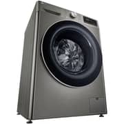 LG Front Load Washer 9kg with AI DD & ThinQ, Platinum Silver