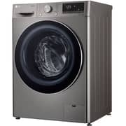 LG Front Load Washer 9kg with AI DD & ThinQ, Platinum Silver