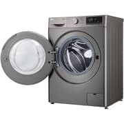 LG Front Load Washer 9kg with AI DD & ThinQ, Platinum Silver