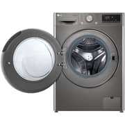 LG Front Load Washer 9kg with AI DD & ThinQ, Platinum Silver