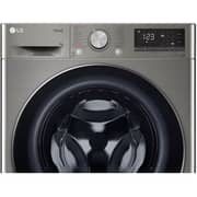 LG Front Load Washer 9kg with AI DD & ThinQ, Platinum Silver