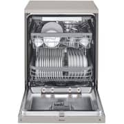LG New QuadWash Steam Dishwasher, Inverter Direct Drive, Easy Rack plus, Platinum Silver Color