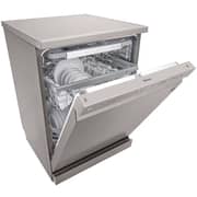 LG New QuadWash Steam Dishwasher, Inverter Direct Drive, Easy Rack plus, Platinum Silver Color