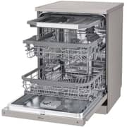 LG New QuadWash Steam Dishwasher, Inverter Direct Drive, Easy Rack plus, Platinum Silver Color