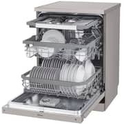 LG New QuadWash Steam Dishwasher, Inverter Direct Drive, Easy Rack plus, Platinum Silver Color