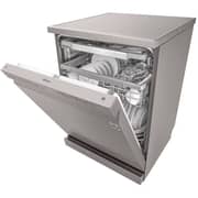 LG New QuadWash Steam Dishwasher, Inverter Direct Drive, Easy Rack plus, Platinum Silver Color