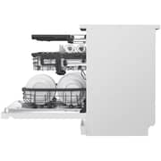 LG 14 Place Setting Dishwasher with QuadWash, EasyRack Plus, TrueSteam, Inverter Direct Drive, ThinQ, and White Finish – DFB512FW