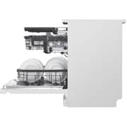LG 14 Place Setting Dishwasher with QuadWash, EasyRack Plus, TrueSteam, Inverter Direct Drive, ThinQ, and White Finish – DFB512FW