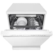 LG 14 Place Setting Dishwasher with QuadWash, EasyRack Plus, TrueSteam, Inverter Direct Drive, ThinQ, and White Finish – DFB512FW