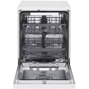 LG 14 Place Setting Dishwasher with QuadWash, EasyRack Plus, TrueSteam, Inverter Direct Drive, ThinQ, and White Finish – DFB512FW