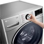 LG 21 kg Washer with 12 Kg Dryer, Front Load washing Machine with AI DD (Intelligent Care with 18% More Fabric Protection) , Stainless Silver color,ThinQ