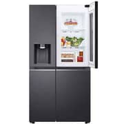 LG 26.7 Cu.Ft Side-by-Side Refrigerator with InstaView, Hygiene Fresh+, Inverter Compressor, Platinum Silver