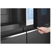 LG 26.7 Cu.Ft Side-by-Side Refrigerator with InstaView, Hygiene Fresh+, Inverter Compressor, Platinum Silver