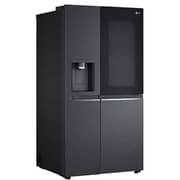 LG 26.7 Cu.Ft Side-by-Side Refrigerator with InstaView, Hygiene Fresh+, Inverter Compressor, Platinum Silver
