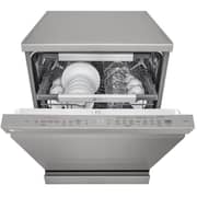 LG 14 Place Setting Dishwasher with QuadWash™, EasyRack™ Plus, TrueSteam™, Inverter Direct Drive, ThinQ, and Noble Steel Finish – DFB325HS