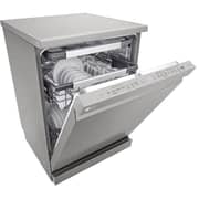 LG 14 Place Setting Dishwasher with QuadWash™, EasyRack™ Plus, TrueSteam™, Inverter Direct Drive, ThinQ, and Noble Steel Finish – DFB325HS
