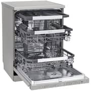 LG 14 Place Setting Dishwasher with QuadWash™, EasyRack™ Plus, TrueSteam™, Inverter Direct Drive, ThinQ, and Noble Steel Finish – DFB325HS