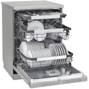 LG 14 Place Setting Dishwasher with QuadWash™, EasyRack™ Plus, TrueSteam™, Inverter Direct Drive, ThinQ, and Noble Steel Finish – DFB325HS