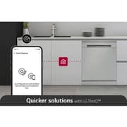 LG Built-In Dishwasher with 14 Place Settings, QuadWash, EasyRack Plus, Inverter Direct Drive, ThinQ, and Noble Steel Finish – DBC435TSL