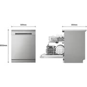 LG Built-In Dishwasher with 14 Place Settings, QuadWash, EasyRack Plus, Inverter Direct Drive, ThinQ, and Noble Steel Finish – DBC435TSL