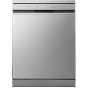 LG 14 Place Setting Dishwasher, Platinum Silver Color,Quad Wash, Easy Rack plus, Less Noise, Dual zone, Turbo Cycle,Inverter Direct Drive