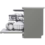 LG 14 Place Setting Dishwasher, Platinum Silver Color,Quad Wash, Easy Rack plus, Less Noise, Dual zone, Turbo Cycle,Inverter Direct Drive
