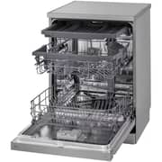 LG 14 Place Setting Dishwasher, Platinum Silver Color,Quad Wash, Easy Rack plus, Less Noise, Dual zone, Turbo Cycle,Inverter Direct Drive