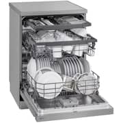 LG 14 Place Setting Dishwasher, Platinum Silver Color,Quad Wash, Easy Rack plus, Less Noise, Dual zone, Turbo Cycle,Inverter Direct Drive