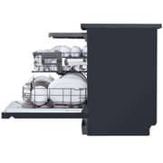 LG 14 Place Setting Dishwasher with QuadWash, EasyRack Plus, Inverter Direct Drive, and Black Finish – DFB325HM