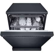 LG 14 Place Setting Dishwasher with QuadWash, EasyRack Plus, Inverter Direct Drive, and Black Finish – DFB325HM