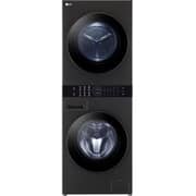 LG WashTower with Centre Control, 13kg Washer & 10kg Dryer, Black Steel