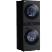 LG WashTower with Centre Control, 13kg Washer & 10kg Dryer, Black Steel
