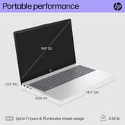HP (2023) Laptop - 13th Gen / Intel Core i5-1334U / 15.6inch FHD / 512GB SSD / 8GB RAM / Shared Intel Iris Xe Graphics / Windows 11 Home / English Keyboard / Silver / International Version - [15-FD0012NR]