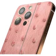 Merlin Craft iPhone 16 Pro Max 256GB Pink Leather Ostrich Gold 5G Smartphone