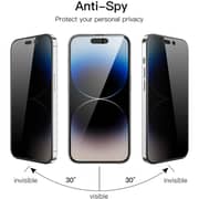 Glassology Privacy Screen Protector Black iPhone 16 Pro