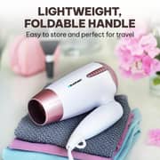 Blaupunkt 1200W Compact Travel Hair Dryer With 3 Heat 2 Speed Settings, Cool Air Function, Foldable Handle, Lightweight Design, Overheat Protection, Quick Drying For Home And Travel Use – SDF312PK