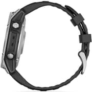 Garmin 010-03025-00 Fenix E Smartwatch Stainless Steel with Black Silicone Band