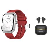 Xcell Watch G12 Smartwatch Red + Apollo 7 Earbuds