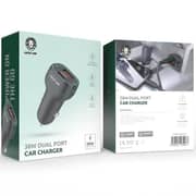 Green Lion Dual Port Car Charger Black
