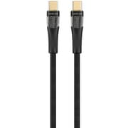 Green Lion USB-C To USB-C Braided Cable 1m Black