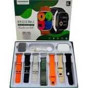 KW22 ULTRA 2 Smartwatch With 7 Strap & Bluetooth Headphone