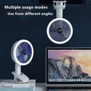 Desktop Rechargeable Small Clip Fan Q8