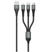 Riversong 3-in-1 Fast Charging Cable 1.2m Iron Grey
