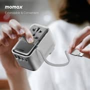 Momax 1 Pc 1-World+ Flow 4 Port Travel Charger Black/White