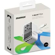 Momax 1 Pc 1-World+ Flow 4 Port Travel Charger Black/White