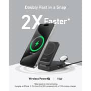 Anker MagGo Foldable 3-in-1 Wireless Charging Station Black