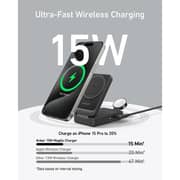 Anker MagGo Foldable 3-in-1 Wireless Charging Station Black