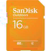 SanDisk Outdoors SD Card UHS-I 16GB Orange SDSDBNN-016G-AW6W4 4-Pack