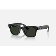 Ray-Ban - Wayfarer Smart Glasses With Meta Ai, Audio, Photo, Video Compatibility - Clear/Graphite Green Transitions Lenses - Matte Black