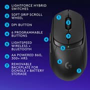 Logitech G309 Lightspeed Wireless Optical Gaming Mouse Black